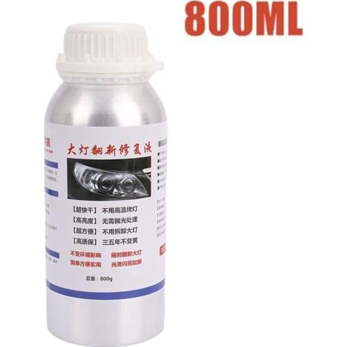 Car Headlight Polisher 800ml Auto Repair Evaporator Liquid Scratch Agent Equipment Clean accesorios car