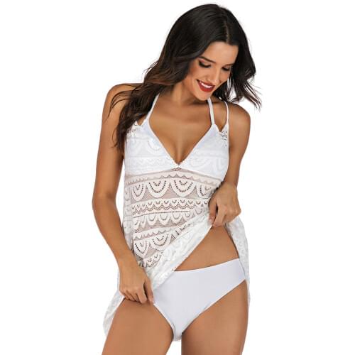 Sexy Triangle Bikinis Women Plus Size Bathing Suit Sheer Mesh Three Piece Swimsuit Cut Out Monokini String Swimwear Bodysuit
