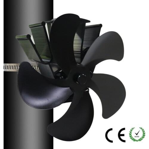 YL604P Household No Electric Fan Low Noise Fan Heat Power Fireplace Fan High Temperature Heat Energy Fan Alumina Body