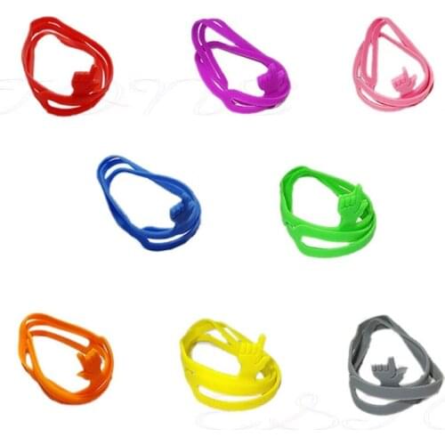 1pcs Elastic Silicone Point Finger Bookmark Highlighter Book Marker Home Office M17F