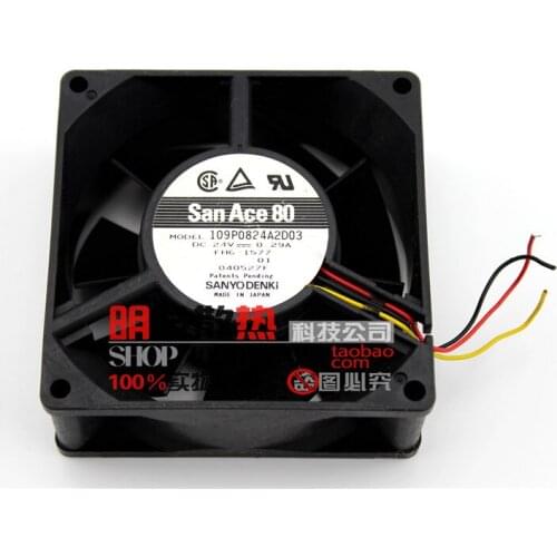 109P0824A2D03 24V 0.29A 8CM / cm 8032 Frequency conversion fan 80 * 80 * 32MM