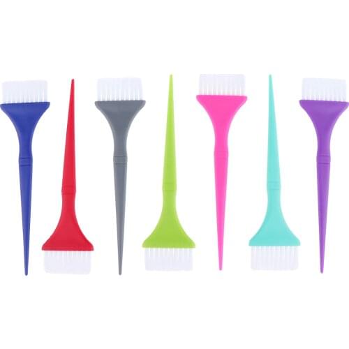 7Pcs Plastic Dyeing Brush Hair Dyeing Brush For Applying Hair Colors and Masks, High Quality and Convenient, Durable