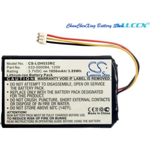 Cameron Sino 1050mAh Battery 533-000083, 533-000084 for LOGITECH 915-000198,Harmony Touch,Harmony Ultimate, Harmony Ultimate One