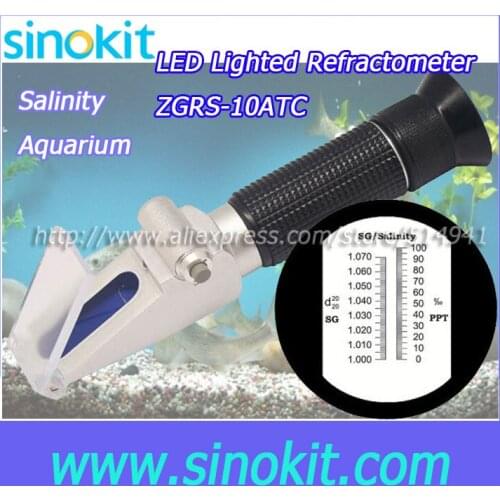 Free Shipping Hot sales in Aquarium Salinity Refractometer - ZGRS-10ATC