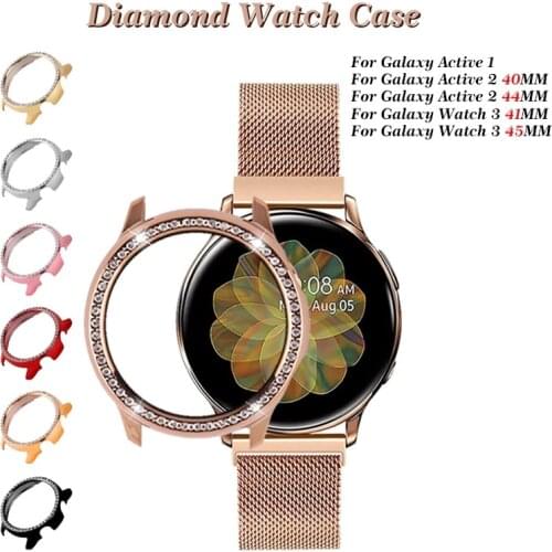 Watch Case for Samsung Galaxy Watch 3 41mm 45mm Active 2 40mm 44mm Bumper Protector HD Full Coverage Screen Protection Case