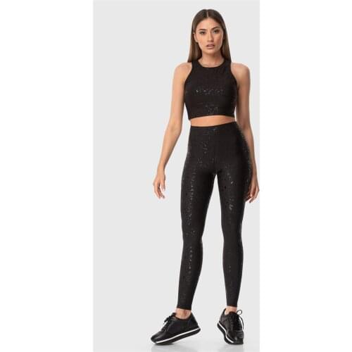 Superstacy Bright Patterned Black Bustier