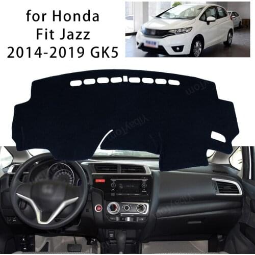 For Honda Fit Jazz 2014-2019 GK5 Console Dashboard Suede Mat Protector Sunshield Cover