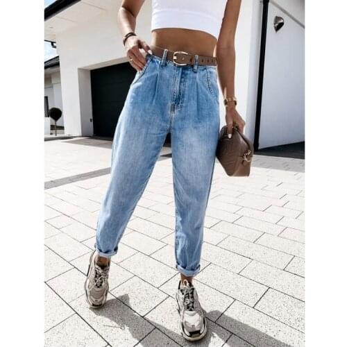 2021 jean woman mom jeans pants boyfriend jeans for women with high waist leisure trousers ladies jeans denim