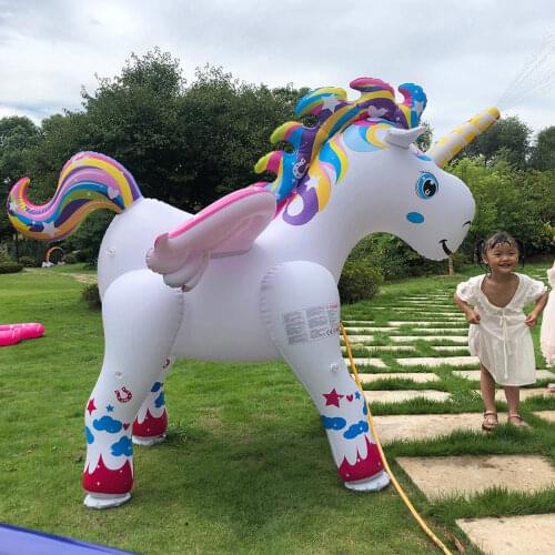 Giant Inflatable Unicorn Water Spray Toys Unicorn Sprinkler Summer Beach Lawn Swimming Pool Sprinkler Toys