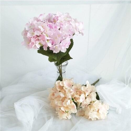 European-style Artificial 5 Head Hydrangea Bouquet Wedding Simulation Fake Flower Home Decoration Studio Shooting Decoration