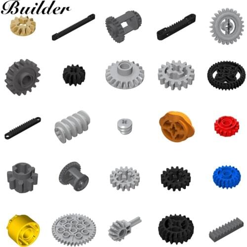 Little Builder MOC Technology Gear Part 10pcs Building Blocks DIY Toys for Children 3649/32269/3648/32198/87761/6573/87761/32498