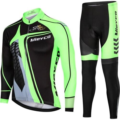 Cycling Jersey Set Men Bib Pants Suit Pro Bicycle Team Racing Uniform Clothing 2021 Spring Autumn Mens Tracksuit Mountain Bike