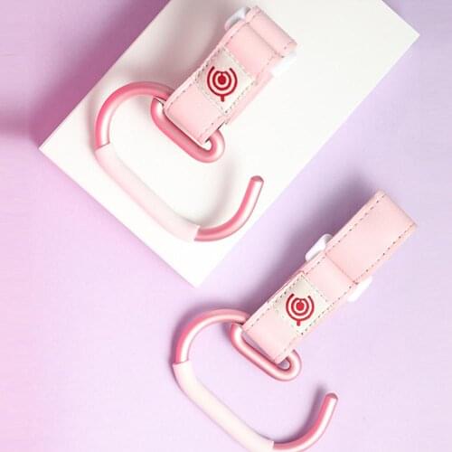 Baby Stroller Hooks Kids Pushchair Pram Carabiner Shopping Bag Clip Rotatable Hook With Strap And Hook Baby Stroller Accessories