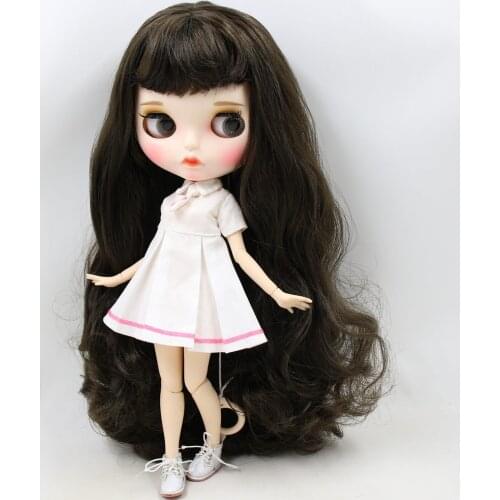 ICY DBS Blyth Doll No.BL950 Black hair Carved lips Matte face with eyebrow Joint body 1/6 bjd ob24 anime girl