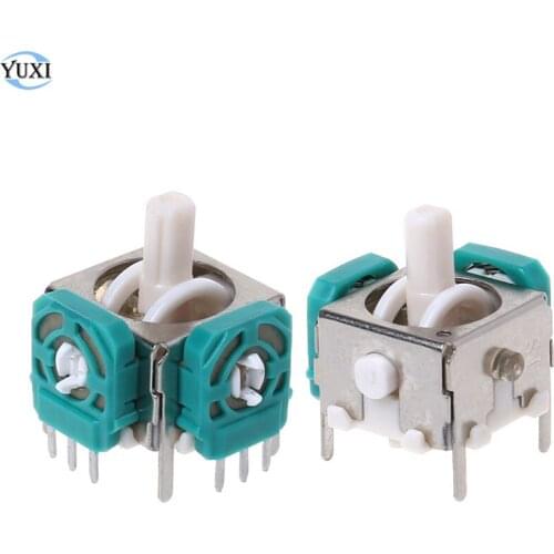 YuXi 2pcs 3D Analog Joysticks Sensor Module Stick Replacement Parts Game Accessoires for Nintend for Gamecube NGC Controller
