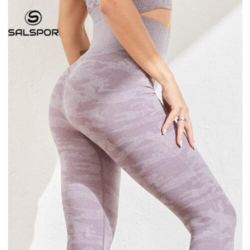 SALSPOR Push Up Slim Camouflage Leggings Women Gym Casual Sexy Sport Women Fitness Leggins Comfort Strentch Leggins Mallas Mujer
