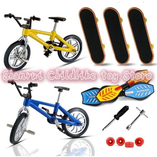 Finger Scooter Living Board Bicycle Kit Alloy Finger Bicycle Spare Tire Tool Cycle For Kids