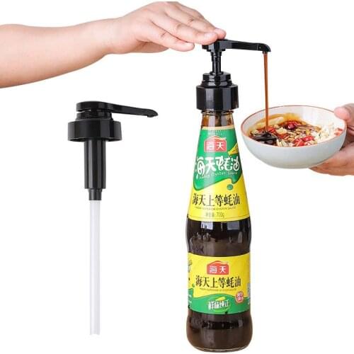 Syrup Bottle Nozzle Pressure Oil Sprayer Household Oyster Sauce Pump Push-type
