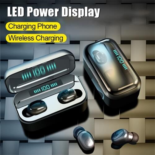 TWS G6S Wireless Headphones 8D Stereo Bluetooth 5.0 Earphones LED Display Headset IPX7 Waterproof earburd 3500mAh case for xiaom