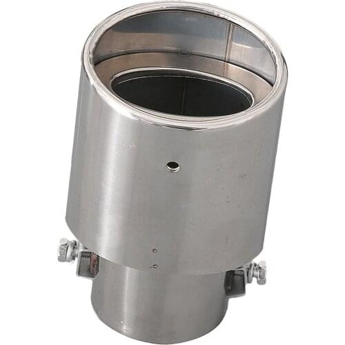 Universal Car Stainless Steel Chrome Exhaust System Tail Muffler Tip Pipe