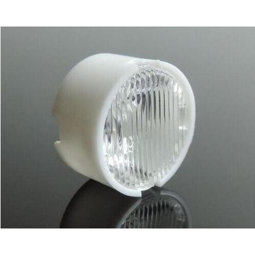 SOYX-14 High quality LED Optical Lens, Lens Size: 14X6.4mm, With Holder Diameter: 15mm, 25 degree, Stripe surface, PMMA