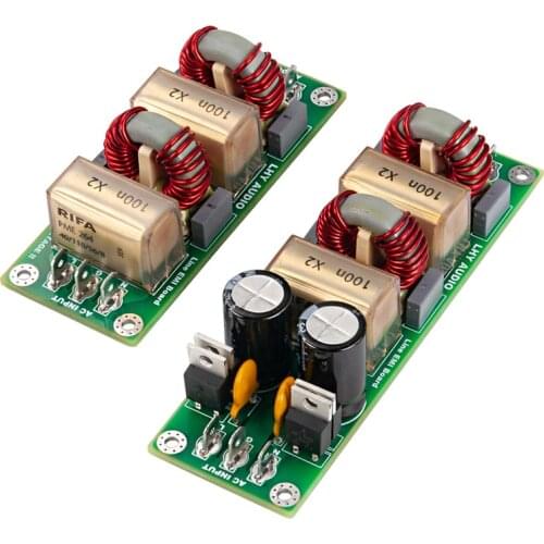 Enthusiast AC EMI Filter Board HiFi Audio Mains Power Supply Purifier Level 2 High Current Filter Circuit