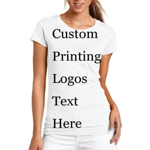 Womens Custom Print Logo Tshirts Embroidery Silk Screen Print Heat Transfer Tunic Promotional Family Mother Father Kids T-shirt