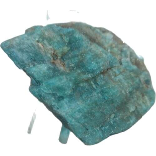 1pcs 80-120g Natural Raw Sky Blue Amazonite Wool Bulk Tianhe Stone Carving Decorative Stone