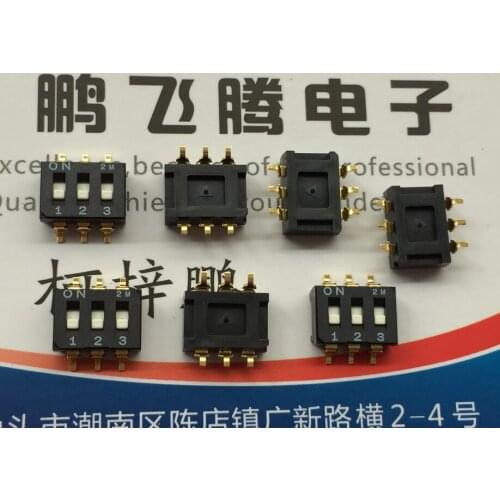 1PCS Original Japanese COPAL CFS-0301TB SMD dial code switch 3-bit flat dial coding 2.54mm spacing