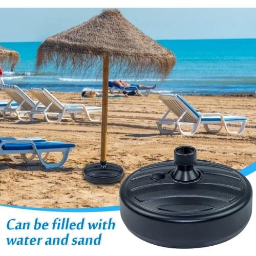 1PCS Outdoor Garden Beach Umbrella Stand Plastic Parasol Base Patio Rod Diameter Patio Umbrella Base Stand Garden Accessories
