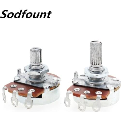 1pcs WH138-1 potentiometer B1K B5K 10K 250K 500K Handle length 15mm/20mm dimming speed adjustable resistance