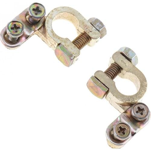 2 Pcs Auto Zinc Alloy Car Replacement Battery Connector Terminal Clamp Clips for 36 Battery
