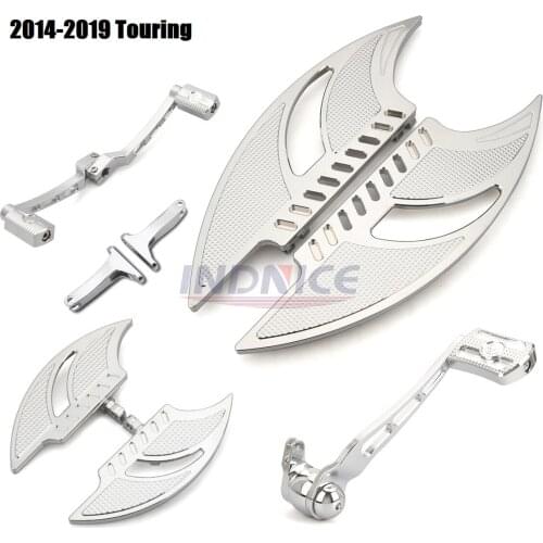 2014-2021 Chromed Floorboards for harley street glide ultra Fltru Shift Levers passenger footboards electra CVO road king Flhr