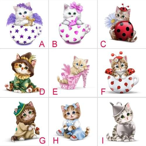 Needlework angel cat diamond painting cross stitch full square Diamond embroidery 3D diy diamond mosaic catoon animal 3d picture