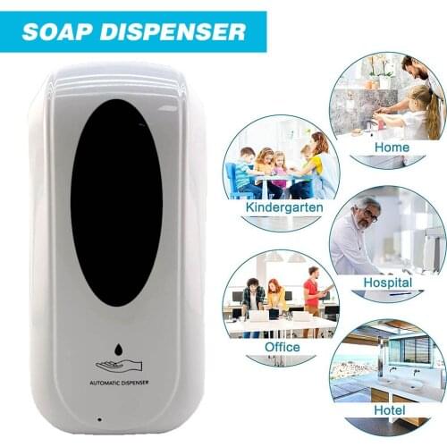 1200ml Automatic Liquid Soap Dispenser Touchless IR Sensor Automatic Shower Gel Shampoo Holder Dispenser Sprayer Public Place