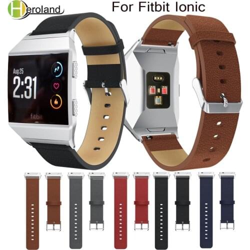 Bracelet Watch bands for Fitbit Ionic Genuine soft leather straps band Smart Accessories Replacement Watch strap fashion Sport