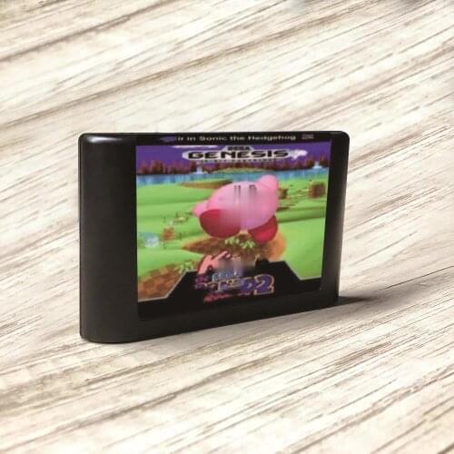 Kirbyed in Soniced Game the Hedgehog 2 - USA Label Flashkit MD PCB Card for Sega Genesis Megadrive Video Game Console