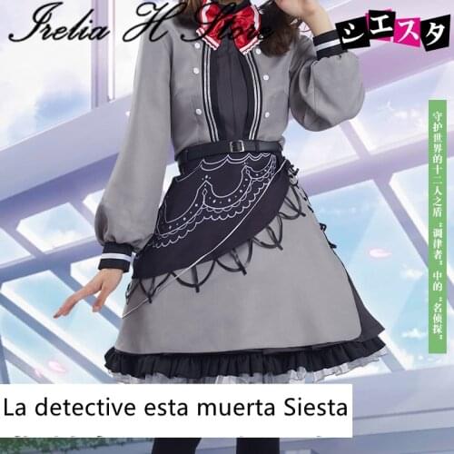 Irelia H Store Anime Cosplays La detective esta muerta Siesta Cosplay Costume Dress Female