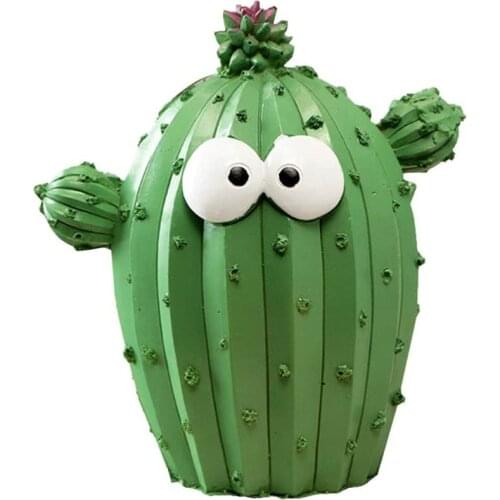 Coin Bank,Piggy Bank, Adorable Money Bank, Cute Cactus Shaped Saving Money Pot(Random Pattern)