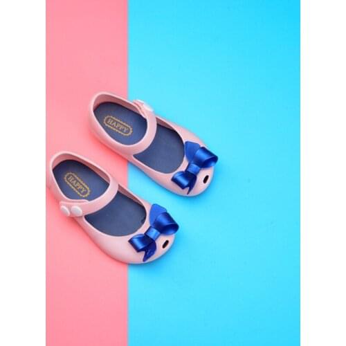 Summer Baby Princess Sandals Non Slip Plastic Bow Cute Fashion Flat Casual Buckle Shoes