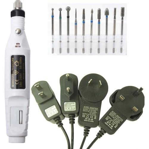 1 Set Professional Electric Nail Drill Machine Pedicure Manicure Drill Pedicure Drill Set Salon Nail Drill 20000RPM Nail Drill