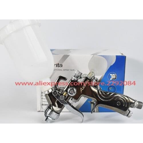 Mini Repair Spray Gun K350 HVLP Gravity feed 0.8mm nozzle 250ml paint airbrush