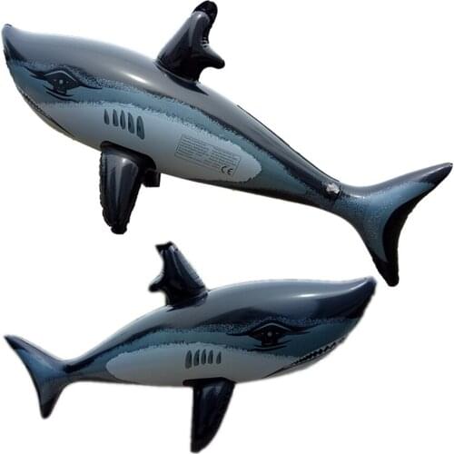 Cartoon PVC Inflatable Shark Swimming Pool Safety Float Water Sport Toy for Kids Children Baby Outdoor Swimming Accessories