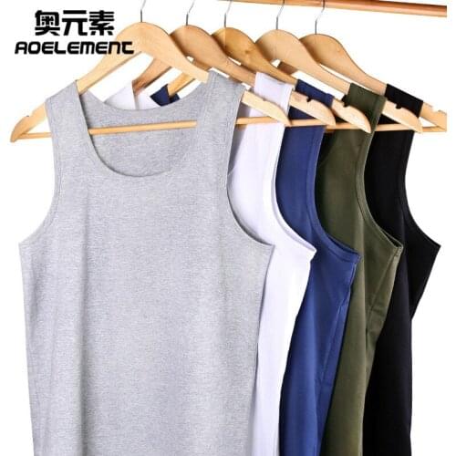 Mens cotton sports health vests summer youth breathable shapers mens self-cultivation fitness sleeveless bottom sweatshirt