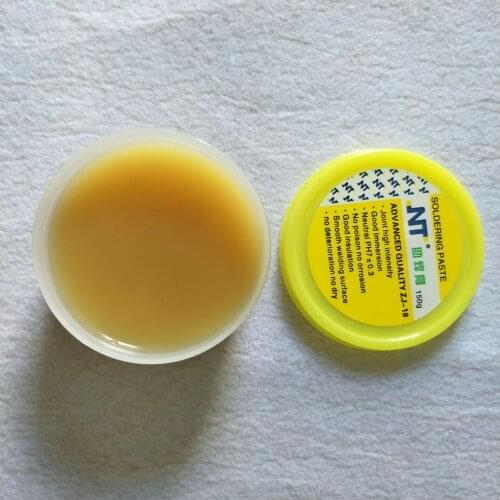 NT ZJ-18 150g Yellow paste Advance Quality Solder Flux Soldering Paste High Intensity Free Rosin
