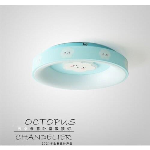 Nordic Round Cloud Pattern Ceiling Lights Childrens Room LED Cartoon Lamp Boy Girl Bedroom Study Living Room Deco Ceiling Lamps
