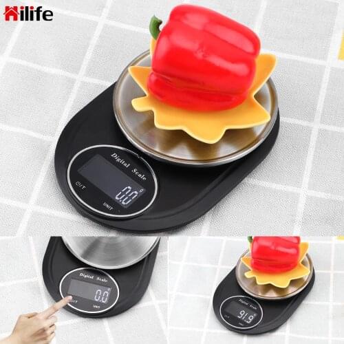 5kg/0.1g Kitchen Scales Food Scales Scale Electronic Balance Measuring Weight LCD Digital Display Kitchen Accessories