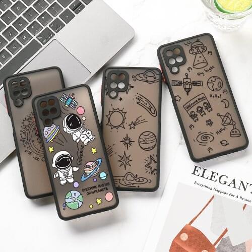 Realme C25 C21 C20 C15 C12 C11 8 Pro Case Astronaut Hard Funda For OPPO A94 A95 A93 A91 A31 A9 A5 2020 A52 A72 A92 A54 A8 Cover