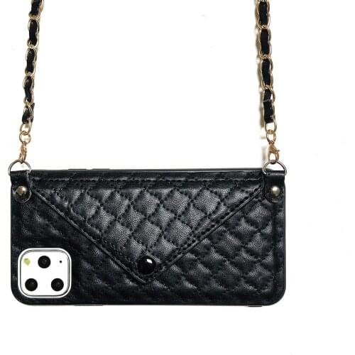 Luxury Envelope Card Package Leather Phone Caver Case For Iphone 11 Pro Max Crossbody Bag Back Cover For Iphone 11 Pro Case