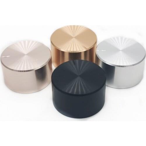 1 Pcs 30x17mm Aluminum Alloy Potentiometer Knob Cap Encoder Volume Control Audio Knob for 6mm Shaft Hole Knob